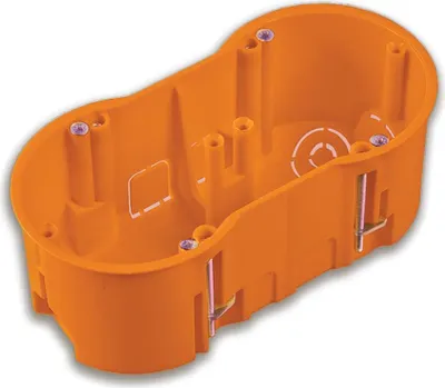 Produktbild von Hohlwanddose 2-fach Schalterdose Abzweigdose Hohlraumdose Ø 60 x 60 mm