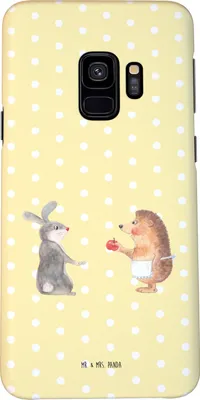 Produktbild von Mr. & Mrs. Panda Samsung Galaxy S9 Handyhülle Hase Igel - Gelb Pastell - Geschenk, Herzschmerz, Lustige Sprüche, Hülle, Handy Case, Trösten, Schutzhülle, Trennungsschmerz