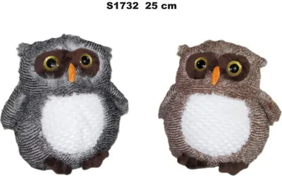 Image de Nd39_548559 Peluche Hibou 25 cm debout Sa
