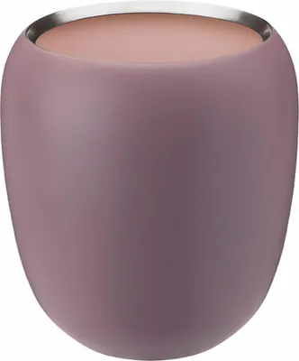 Immagine prodotto di Stelton Vase Ora Klein, Dekovase, Blumenvase, Edelstahl pulverbeschichtet, Dusty Rose, Powder, 17 cm, 108-1