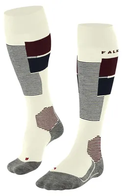 Obrázok produktu pre FALKE dámske lyžiarske ponožky SK4 Advanced Stripe W, vyrobené z kvalitnej vlny a funkčného materiálu, ktoré sú teplé a tenké