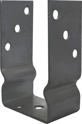 Produktbild von U-Pfostenträger zum Aufschrauben 91 x 60 x 150 mm Edelstahl