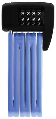 Produktbild von ABUS Kinder-Faltschloss Bordo Lite Mini 6055C/60 SYMBOLS - Fahrradschloss mit Symbolcode - ABUS-Sicherheitslevel 7 - 60 cm - Blau