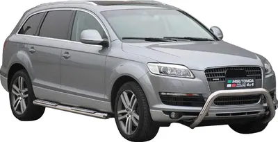 Zdjęcie produktu dla Progi boczne ze stali nierdzewnej do Audi Q7 2006-2015 stal nierdzewna srebrny