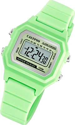Produktbild von Calypso Armbanduhr Uni K5802/1 Digital Kunststoff Sport Uhr hellgrün UK5802/1