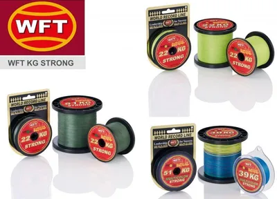 Produktbild von WFT KG STRONG Schnur 300m 0,12mm 15kg, Farbe:Gelb