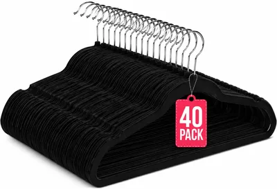 Imagen del producto de Perchas de Terciopelo  Pack 40 COM-FORT HOUSE