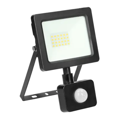Image de Projecteur LED ALLED avec détecteur de mouvement PIR 20W 4000K 1500lm IP44 noir