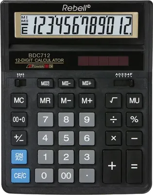 Immagine prodotto di Calcolatrice da tavolo con display Rebell BDC 712