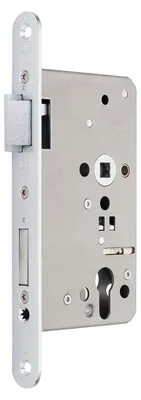 Produktbild von BKS Panikschloss 1201 PZ Umschaltfunktion DIN links – Einsteckschloss, Stulp 24 mm, Dornmaß 65 mm, Entfernung 72 mm