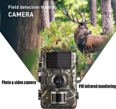 Produktbild von Wildtier-Beobachtungskamera mit 16 MP 1080P, 940 nm Nachtsicht, Bewegungssensor, für Drahtlose Außenfotografie