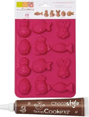 Image de Moule pour chocolat de Pâques + crayon en chocolat