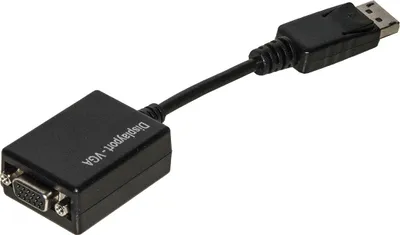 Image de Link Accessori LKADAT19 câble vidéo et adaptateur 0,15 m VGA (D-Sub) DisplayPort Noir