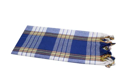 Produktbild von Hamamtuch kariert »Pestemal« Classic Style ca. 80x180 cm blau