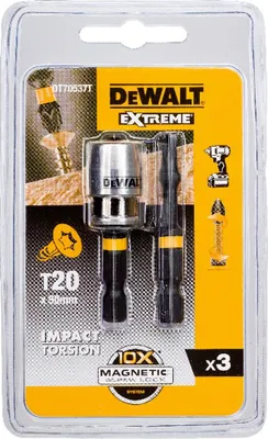 Produktbild von DeWalt Bit-Set 3-tlg. schlagf. T20 50 mm