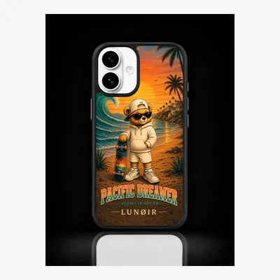 Produktbild von iPhone 16 Hülle Handyhülle Schutzhülle Case mit Pazifikküste Motiv – LUNØIR ©
