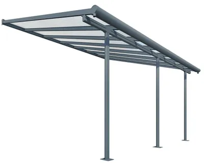 Produktbild von Palram - Canopia Aluminium Terrassenüberdachung Sierra Anthrazit 299x555x305 cm