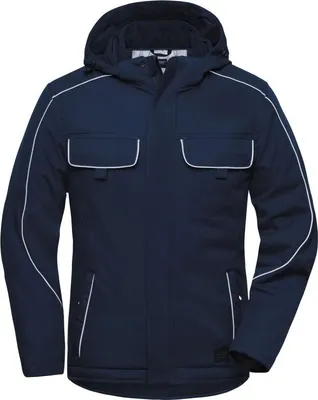 Produktbild von Workwear Softshell Padded Jacket - SOLID - navy, Gr. 4XL