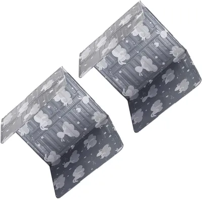 Produktbild von Faltbarer Ölspritzschutz aus Aluminiumfolie, 2 Stück, für Herd und Grill