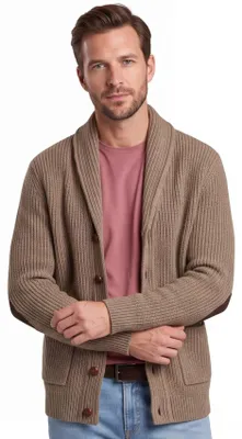 Produktbild von Barbour Warme Weste aus 100% Wolle mit Knopfverschluss, braun