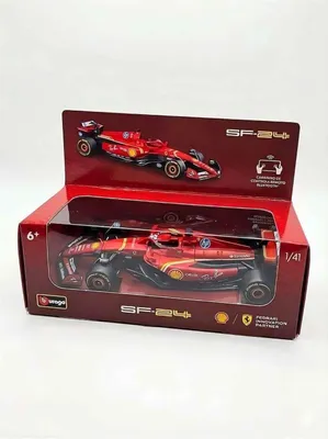 Produktbild von Bburago Ferrari SF-24, Modellautos aus Metall, Maßstab 1:43