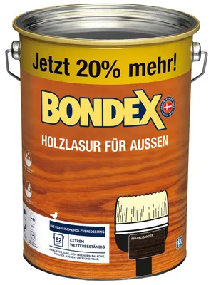 Produktbild von Bondex Holzlasur für Außen 4,8 L rio palisander