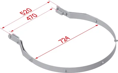 Produktbild von Hymer Rückenschutzring Stahl verzinkt