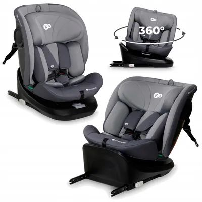 Obrázok produktu pre Kinderkraft I-GROW i-Size - Detská sedačka 40-150 cm - 360° - RWF/FWF - H-GUARD - ISOFIX - TOP TETHER - 5-bodové bezpečnostné pásy - Nastaviteľná opierka hlavy - Sivá