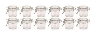 Produktbild von Glas mit Bügelverschluss 200 ml 12 Stück Drahtbügelglas Einweckglas Vorratsglas