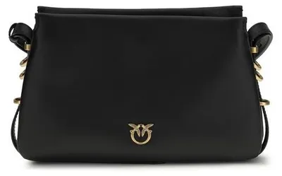 Image de PINKO sac à épaule en cuir de veau noir