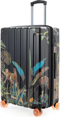 Produktbild von HAUPTSTADTKOFFER Q-Damm -  Reisekoffer Größe M, Hartschale glänzend, leise Rollen, Trolley erweiterbar für mehr Gepäck, TSA, 68 cm, Jungle Edition,Leopard