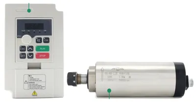 Obrázek produktu pro Vřetenový motor, vzduchem chlazený, vysoce přesný, s frekvenčním měničem, 220 V