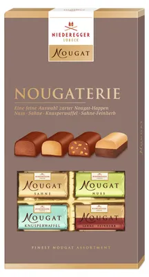 Immagine prodotto di Niederegger Nougaterie Bocconcini di torrone fine ordinati per gusto 200g
