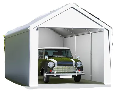 Productafbeelding van Tentgarage - Carport - Schuurtent - Opslagtent - Overkapping - 3 x 4 M - Waterafstotend Zeildoek