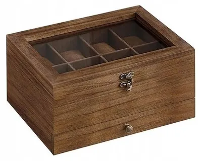 Produktbild von Songmics Holz Uhrenbox Schmuckkasten mit Schublade