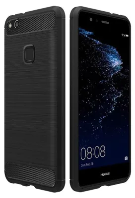 Obrázok produktu pre TPU kryt pre Huawei P10 Lite ochranný kryt mobilného telefónu Carbon Look ochranné puzdro