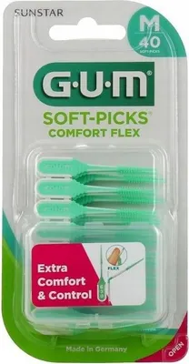 Obrázok produktu pre Sunstar Gum Soft-Picks Comfort Flex Szczoteczki międzyzębowe 660 średnie, 40 sztuk