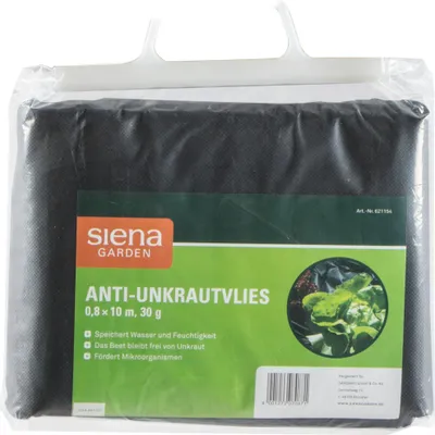 Produktbild von SIENA GARDEN Anti-Unkrautvlies 30 g, Maße: 0,8 x 10 m