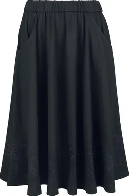 Produktbild von Gothicana by EMP Damen schwarzer A-Linien Rock S
