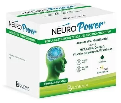 Immagine prodotto di Biodemia Neuropower 20 Bustine Gusto Vaniglia