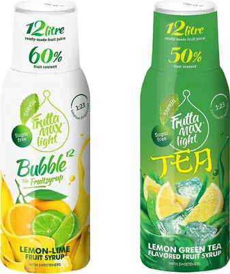 Productafbeelding van Fruttamax Lemon Lime Light Ice Tea siroop, 500 ml, 2 stuks