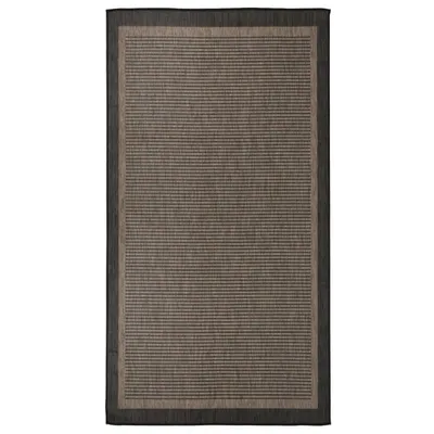 Imagen del producto de Alfombra exterior "The Living Store", tejido plano, 80x150 cm, color marrón oscuro