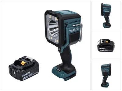 Image de Makita DML 812 M1 Lampe torche LED sans fil 18 V 1250 lm + 1x batterie 4,0 Ah - sans chargeur
