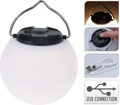 Produktbild von Redcliffs Campinglampe rund USB-C aufladbar Outdoor Beleuchtung