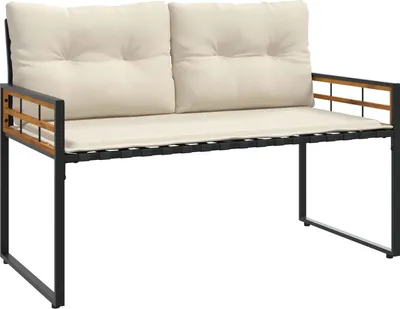 Produktbild von Holz-Lagenbank 114 x 55 x 77 cm Creme Rechteckig