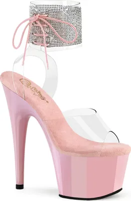 Produktbild von ADORE-791-2RS Damen Sandale von Pleaser, Transparent Rosa , EU 40, US 10