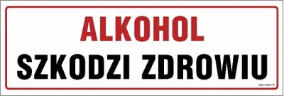 Zdjęcie produktu dla NC043 Alkohol szkodzi zdrowiu