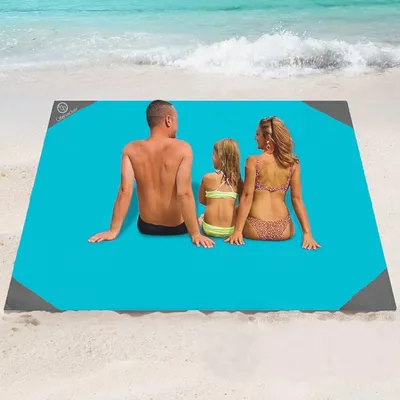 Imagen del producto de Reismatte XL, de 2 x 2 metros, impermeable y resistente a la arena, ideal para la playa y el camping