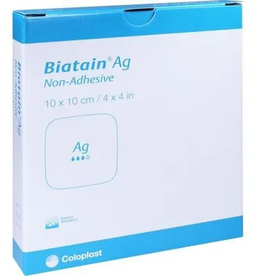 Zdjęcie produktu dla Biatain Ag opatrunek piankowy nieprzylepny 10x10cm, 5 szt. VER