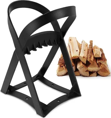 Produktbild von Holzspalter Manuell Holz Spalten Tragbarer Kindling Cracker Brennholz Spalter für Anzündholz Schwarz Hackklotz zum Holzspalten Handholzspalter 23cm CEEDIR